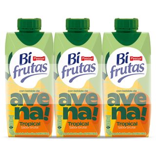 Bifrutas Tropical Con Avena Pascual Pack 3 X 330 Ml