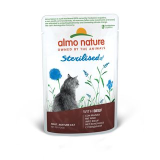 Almo nature cat busta 70 gr sterilised manzo