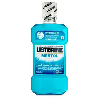 Enjuague Bucal Mentol Listerine Botella 500 Ml.