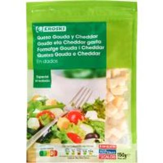 Queso En Dados Para Ensalada Eroski, Bolsa 150 G (24928533)