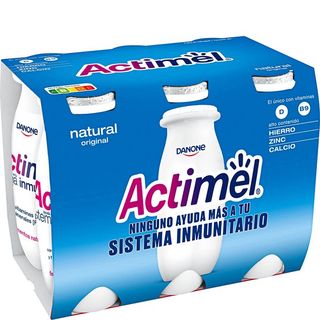 ACTIMEL Yogur Líquido Natural 6X100 G
