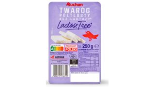Auchan - Twaróg półtłusty bez laktozy - 250 g