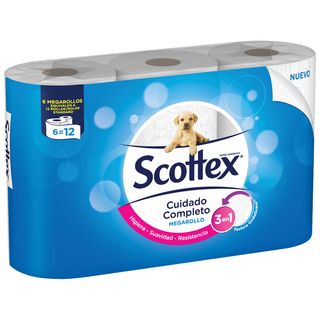 Scottex 6 megarollos papel higiénico