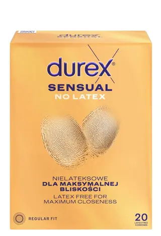 Durex Sensual No Latex Prezerwatywy 20 sztuk