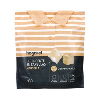 Detergente Mono Cápsula Marsella Hogarel 30 Lavados (285730)