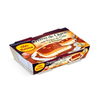Crema De Queso Con Tocino De Cielo Y Piñones Reina Pack 2 X 90 G
