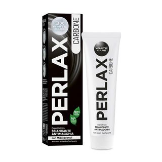 Perlax Dentifricio Carbone 3X White Care Sbiancante Antimacchia con Microgranuli 75 ml