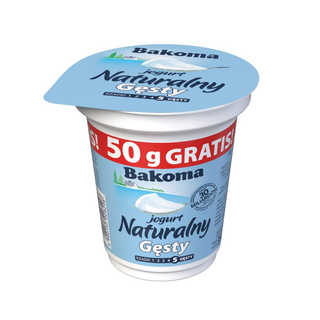Bakoma Jogurt naturalny gęsty 350 g