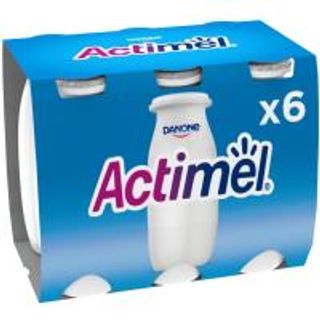 Yogur Líquido Actimel L-Casei Natural Danone 6X100 Ml. (174219)
