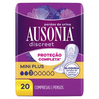 Compresas Incontinencia Mini Plus Discreet Ausonia 20 Uds. (301358)
