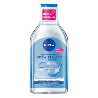 Nivea Płyn micelarny Odświeżający do cery normalnej i mieszanej, 400 ml