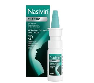 Nasivin Classic 0,5 mg/ml 10 ml