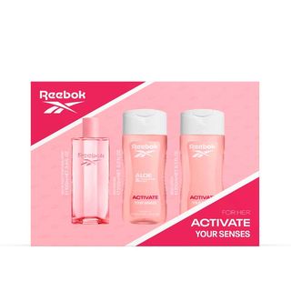 Set Activate Women Eau De Parfum 100 Ml Vaporizador +Body Lotion 250 Ml + Gel 250 Ml Reebok 121375 (8436611103618)