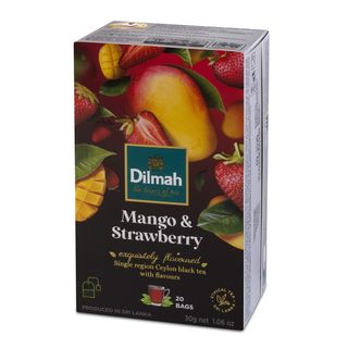 Dilmah Herbata czarna Mango & Strawberry, 20 torebek