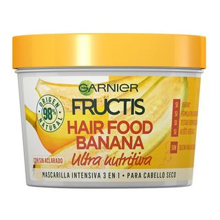 Fructis Hair Food Mascarilla Cabello 3 en 1 Banana - Garnier - 390 ml 3600542140775