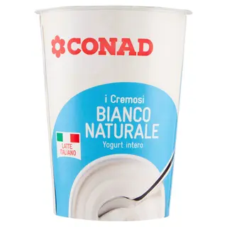CONAD I Cremosi Bianco Naturale Yogurt intero 500 g - 8003170033580