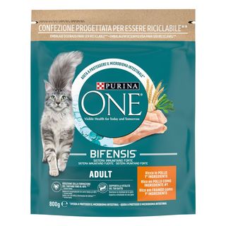 Purina one gatto adult pollo e cereali 800g