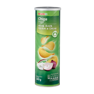 Chips Spar Sabor Crema Agria Y Cebolla 160Gr