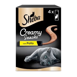 Sheba snack gatto creamy snack pollo 4x12g 4x12g