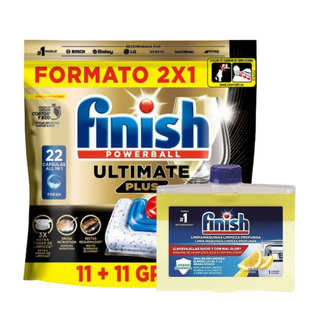 Finish Pastilhas 22un + Limpa Máquina