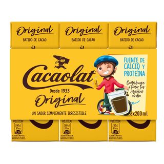 Batido de Chocolate Cacaolat Original 6 X 200 Ml.