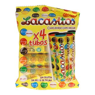 Lacasitos Choco Tubo 4U Lacasa 80 G