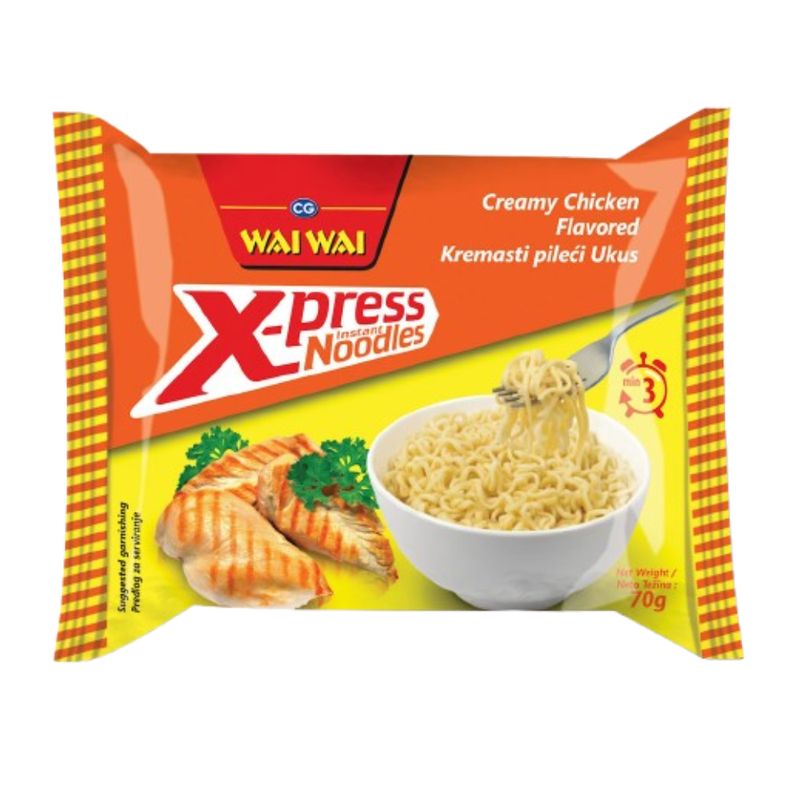 Wai Wai X-Press Noodles Frango Cremoso 70g