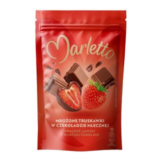 Marletto Mrożone Truskawki w czekoladzie mlecznej 150 g