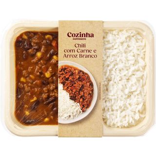 Chili com Carne e Arroz Branco Cozinha Continente (emb. 350 gr)
