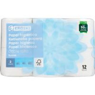Papel Higiénico Eroski 12 Rollos Dobles (10326148)