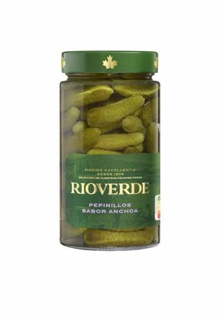 Pepinillos Sabor Anchoa Rioverde Tarro 180G