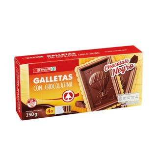 Galletas Spar Con Chocolatina Negro 150Gr