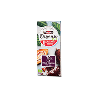 Choco Negro 79% Sin Azúcar Torras Eco 100 Gr.
