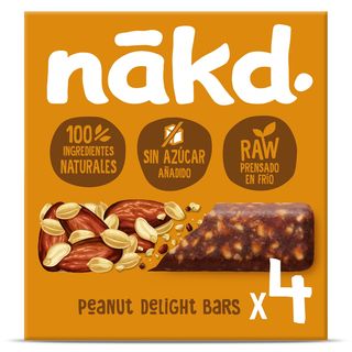 Barritas De Fruta Y Cacahuete Nakd Caja 140 G