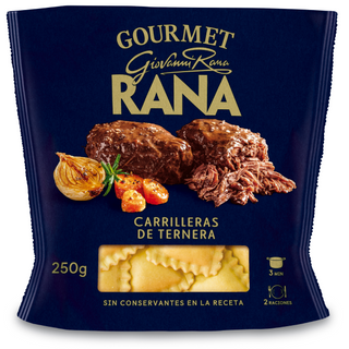 Rana Pasta Rellena Carrilleras de Ternera 250g