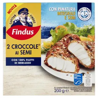 Capitan Findus 2 Croccole Ai Semi Con 100% Filetti Di Merluzzo 200 G - 158447