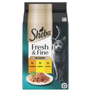 Sheba Karma dla kota Fresh&Fine kurczak/indyk/kaczka 6x50 g