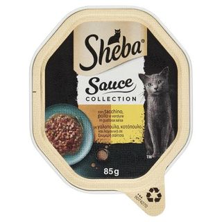 Sheba Sauce Collection In Salsa Cibo Umido Gatto Con Tacchino Pollo E Verdure 85G - 749632