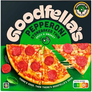Pizza Masa Fina Pepperoni Goodfellas, Caja 332 G