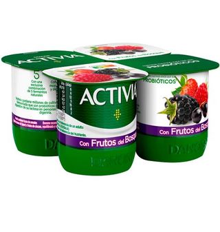 Activia Danone Con Frutas Del Bosque 4 Uds.