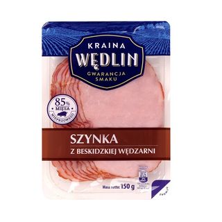 Kraina Wędlin Szynka z beskidzkiej wędzarni, 150 g