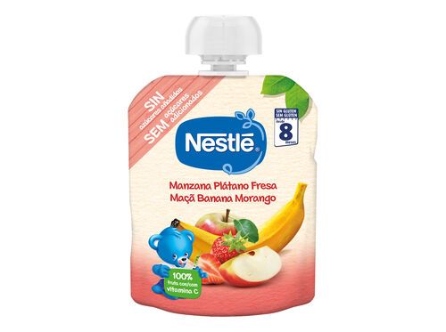 PACOTINHO FRUTA NESTLÉ:MAÇÃ/BANANA/MORANGO 90G