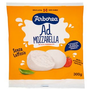 Arborea Ad Mozzarella ad Alta Digeribilità Senza Lattosio 3 x 100 g