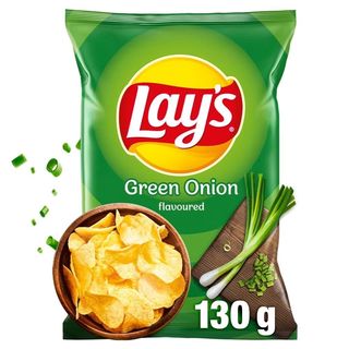 Lay's Chipsy ziemniaczane o smaku zielonej cebulki 130 g
