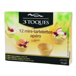Mini Tartaletas 3 Toques 72Gr.
