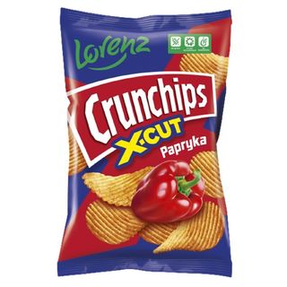 Crunchips Chipsy paprykowe X-cut, 140 g
