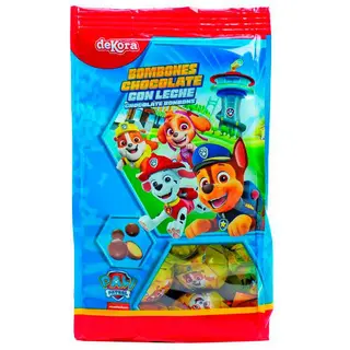 Chocolatinas rellenas Paw Patrol DEKORA, bolsa 100 g(26053058)