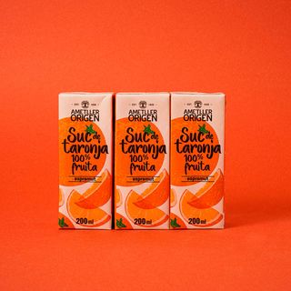 Suc Taronja 100% Espremut Ametller Origen 200Ml 3U.