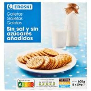 Galleta Sin Sal-Sin Azúcar Eroski, Caja 600 G (5848031)
