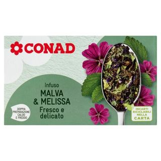 CONAD Infuso Malva & Melissa 20 filtri da 2,5 g - 8003170083479